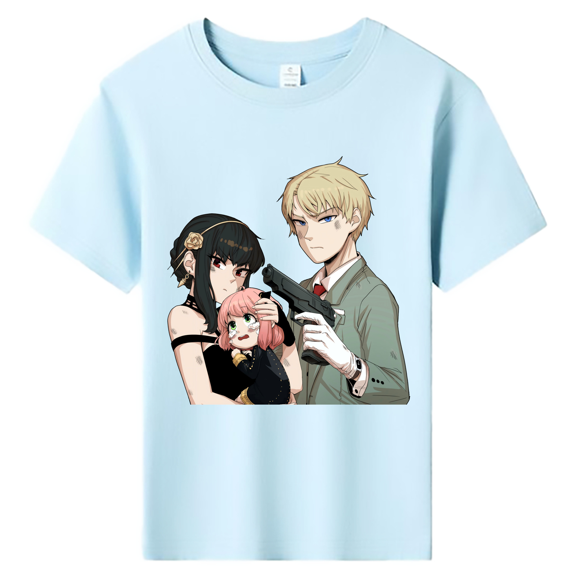 （画像用） SPY×FAMILY间谍家家酒 綿100％キッズTシャツ（フロントプリント）